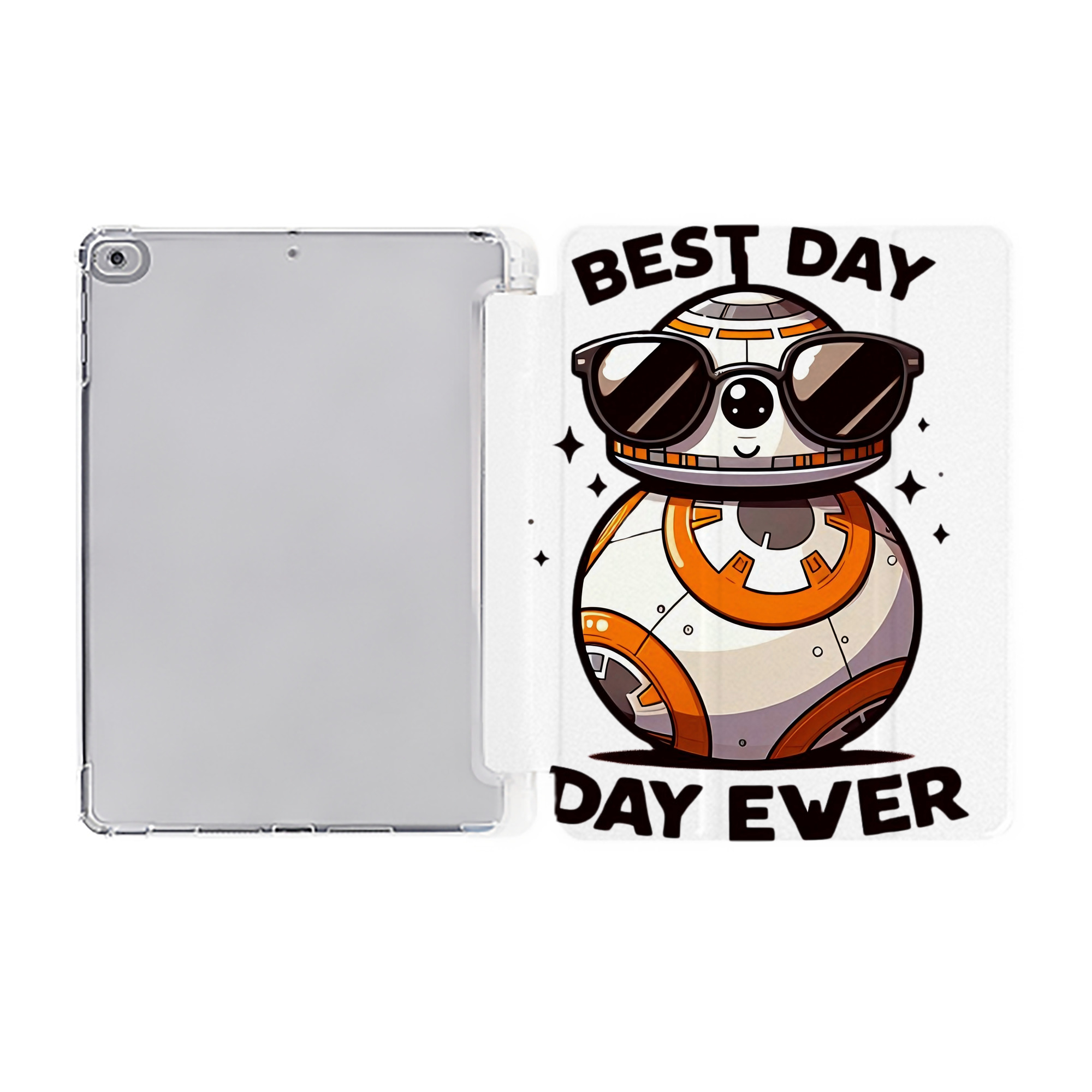 （画像用） スター・ウォーズ Star Wars IPad ケース ペン収納付き 三つ折りスタンド PUレザー×シリコン 対応機種9.5/10.5/10.9インチ